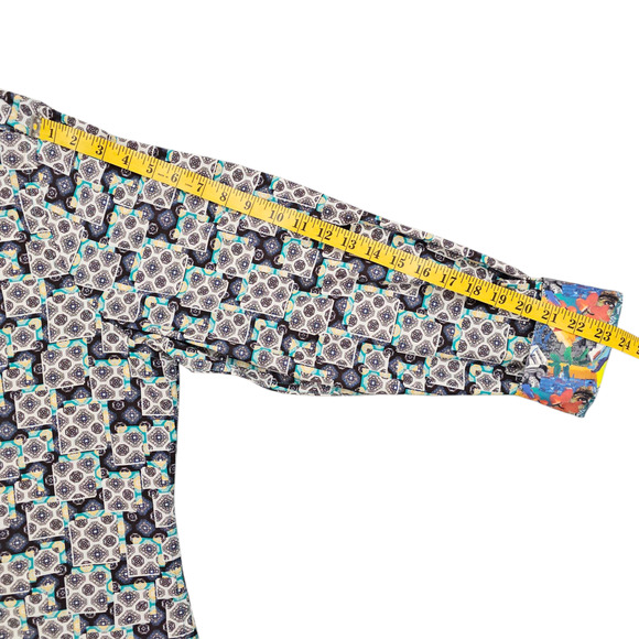 Robert Graham Shirt Mens 2XL Multicolor Geometric Button Down Long Sleeve Flip - Picture 15 of 16